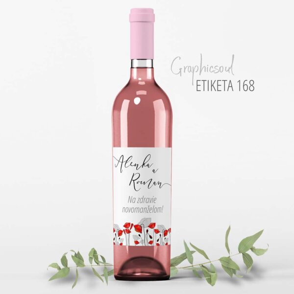etikety na svadobne vino