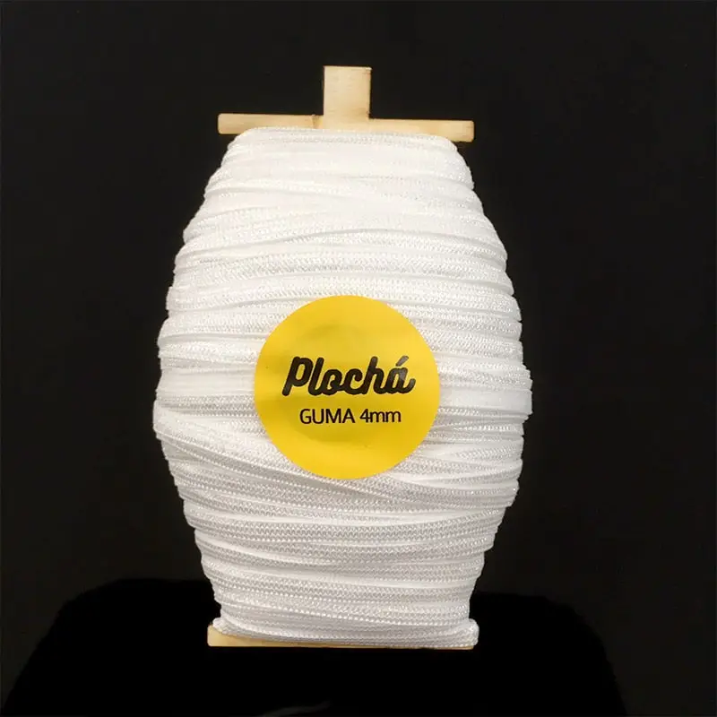 4mm.jpg Plochá guma na rúško 4mm - návin 50m – Obrázok 1