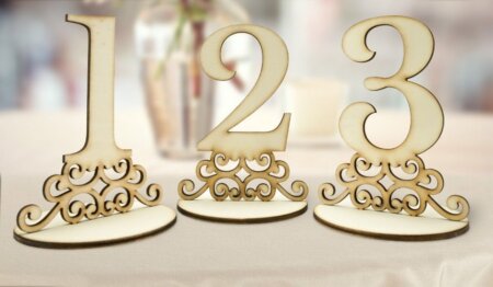 Čísla na svadobné stoly