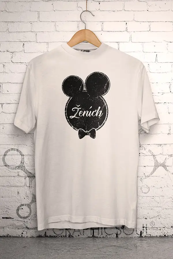 mickey-zenich-white.jpg Tričko ženích – Obrázok 1