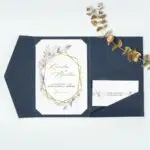 Obal na svadobné oznámenie s kapsou