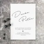 Jednoduché svadobné oznámenia 160