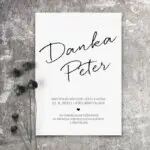 Jednoduché svadobné oznámenia 160 – Obrázok 3