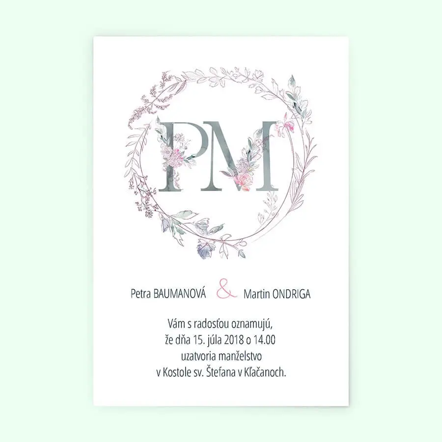 Svadobné oznámenie 131 Svadobné oznámenia 131