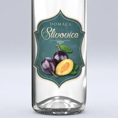 editovatelna etiketa na alkohol slivovicu