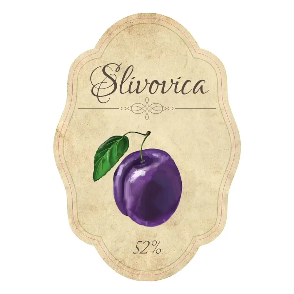 Etiketa na slivovicu Etiketa na alkohol 29 – Obrázok 1