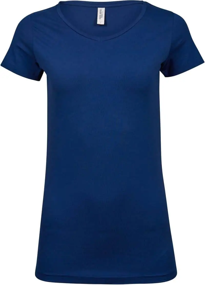 image_35182.jpg Dámske elastické tričko do V - modrá M – Obrázok 1