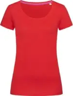 Dámske tričko Crew Neck T "Megan" - červené S