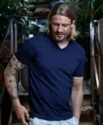 Pánske tričko SofTee s V-výstrihom