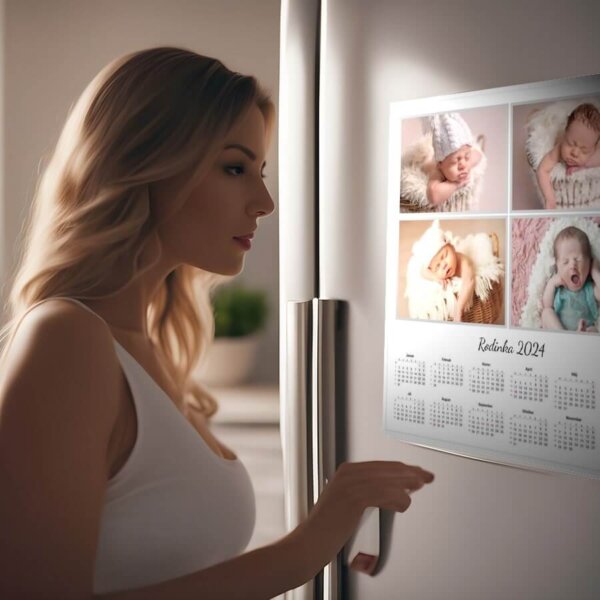 Kalenár na chladničku s fotografiami