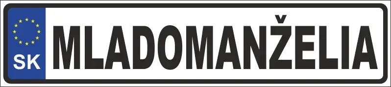 spz_2 Svadobné ŠPZ 2 – Obrázok 1