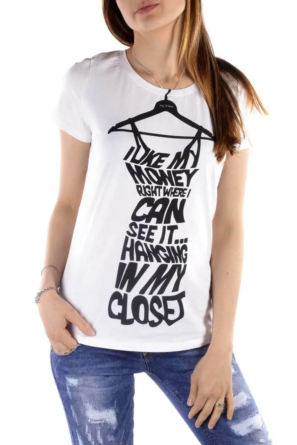 250 Sexy Woman - Tričko s čiernou potlačou – Obrázok 1