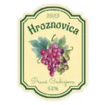 Etiket na hroznovicu