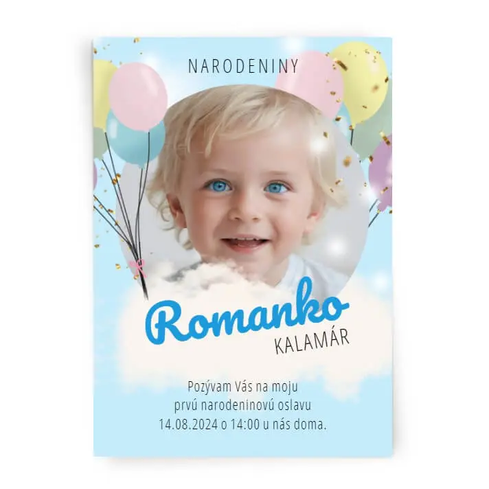 Pozvánka na detskú oslavu pre chlapca Pozvánka na detskú párty