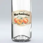 Etiketa na domácu marhulovicu