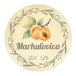 Etiketa na alkohol Marhulu