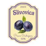 Etiketa na pálené Slivovica