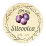 Kruhová etiketa na pálenku