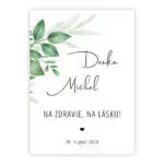 Etiketa na svadobné víno 191