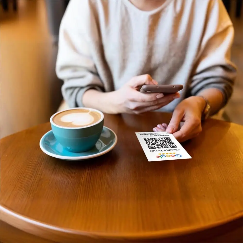 QR kód na hodnotenie Zákaznícka spätná väzba