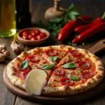 Bambusová rezačka na pizzu s gravírovaním – Obrázok 4