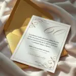 Pozvánka na oslavu s ornamentami