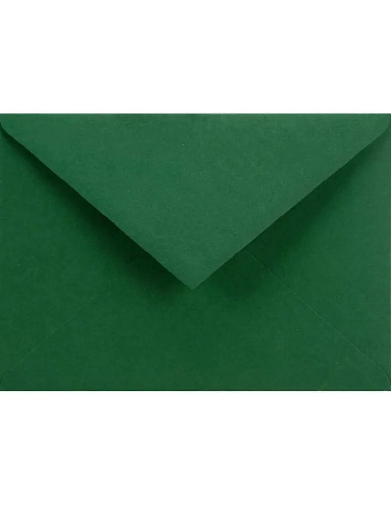 obálka C6 tmavo zelená Foglia