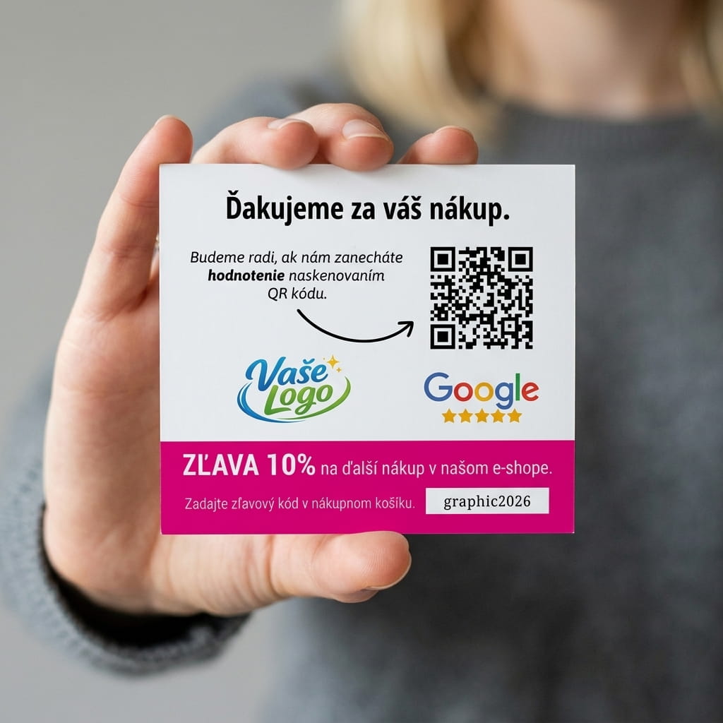 karticka-na-hodnotenie-google-recenzie-qr-kod-zlava Kartička na hodnotenie zákazníkov s QR kódom a zľavou pre e-shop